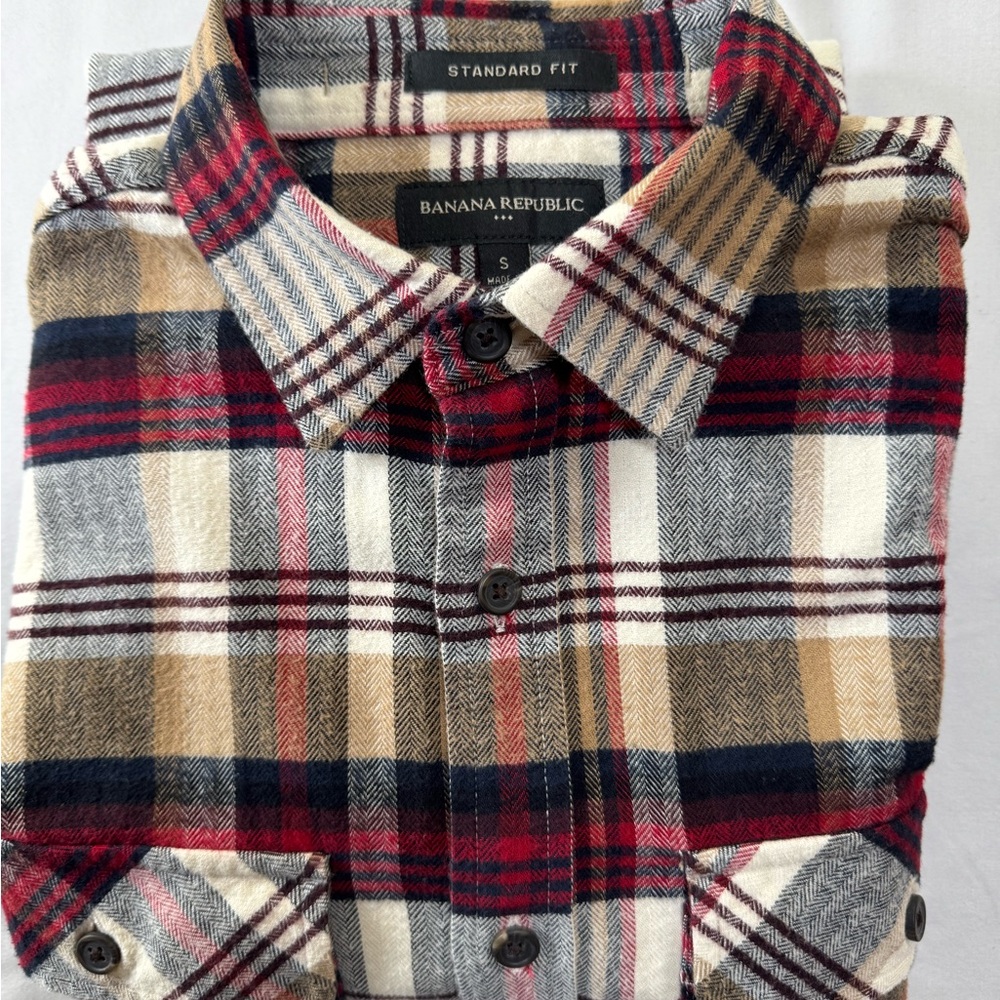 Banana Republic Men's Multicolor Plaid Shirt